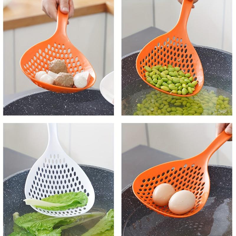 Plastic Colander Spoon Large Soup Strainer Skimmer W