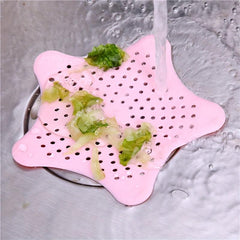 2pcs Starfish Hair Catcher Bathroom Drain Strainer Hair Catcher