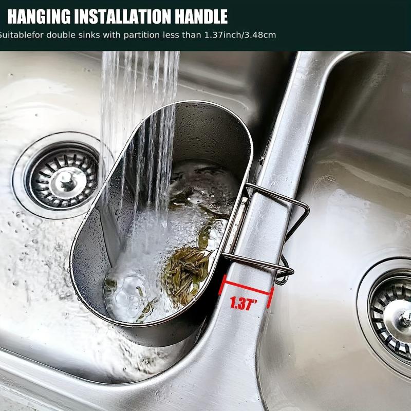 Stainless Steel Sink Drain Strainer Basket - Multifunctional Kitchen Essential