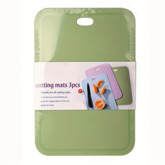 3pcs Kitchen Cutting Boards - Green, Purple, Essential Utensils for Apartments