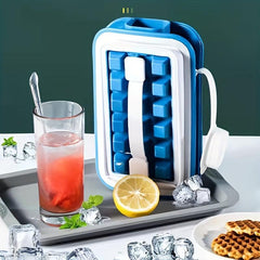 Portable Ice Ball Maker 2-in-1 Cube Kettle & Bottle Tray