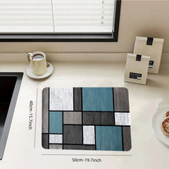 Rubber Drain Mat Kitchen Coffee Machine Drain Pad Non Slip Absorbent Floor Pad