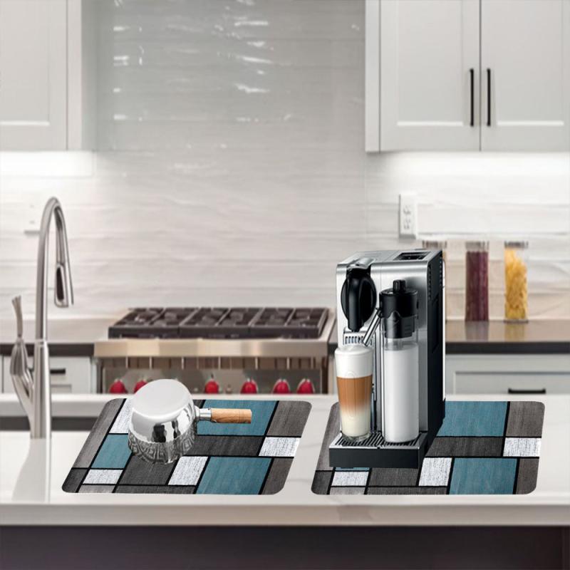 Rubber Drain Mat Kitchen Coffee Machine Drain Pad Non Slip Absorbent Floor Pad