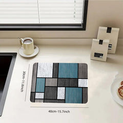 Rubber Drain Mat Kitchen Coffee Machine Drain Pad Non Slip Absorbent Floor Pad