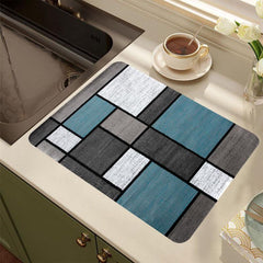 Rubber Drain Mat Kitchen Coffee Machine Drain Pad Non Slip Absorbent Floor Pad