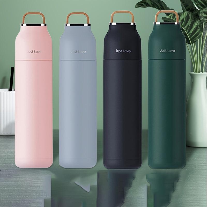 500ML 17OZ Insulated Water Bottle Vacuum Cup Leak-proof Stainless Water Bottle