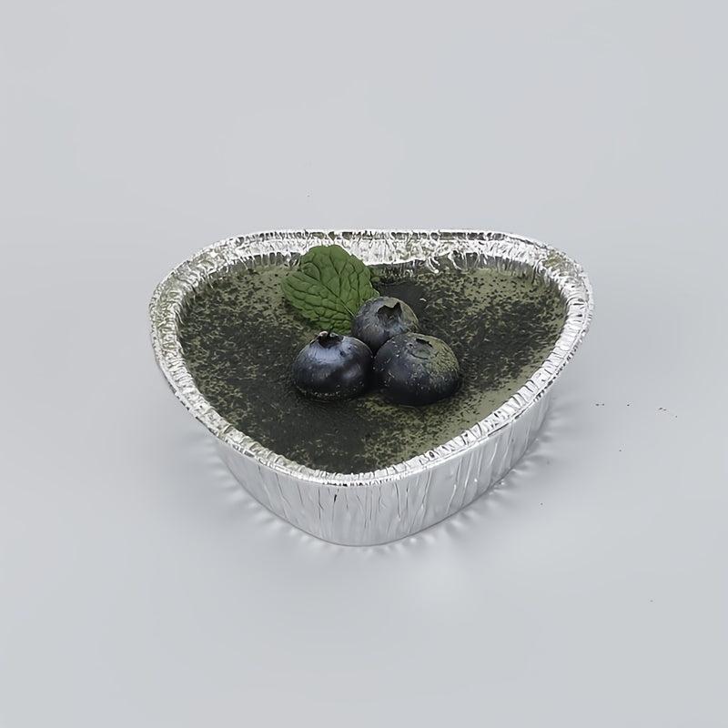 50pcs 4.2in Round Muffin Cup Foil Cake Pan