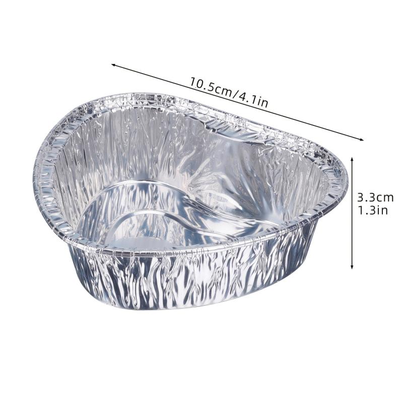 50pcs 4.2in Round Muffin Cup Foil Cake Pan