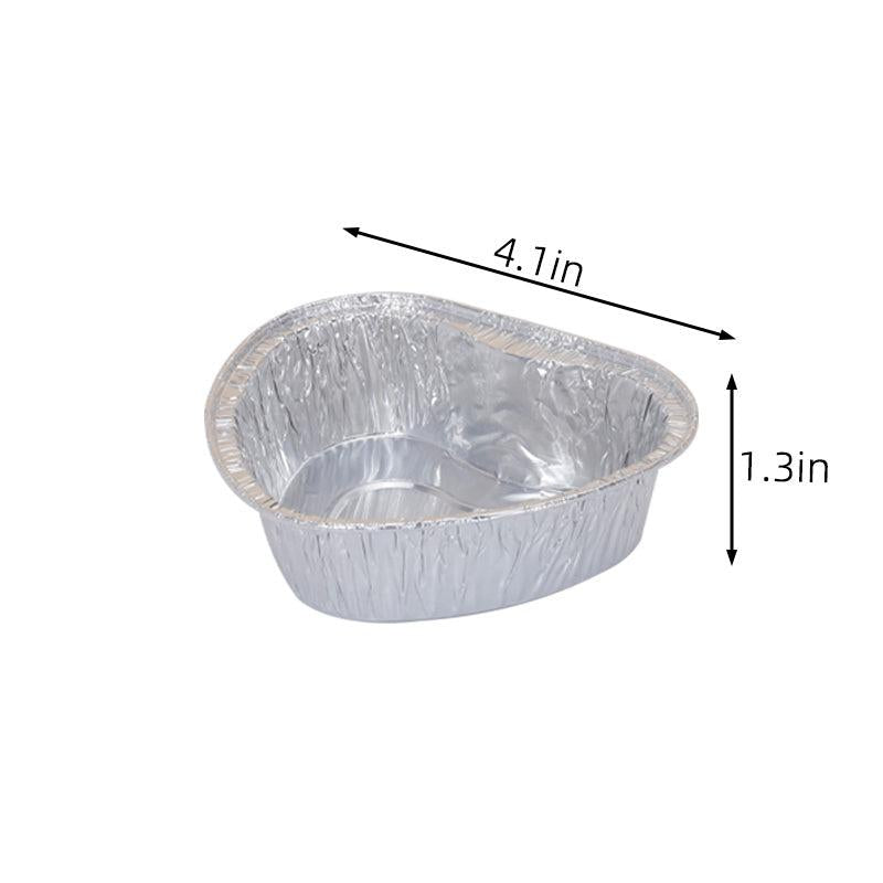 50pcs 4.2in Round Muffin Cup Foil Cake Pan