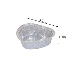50pcs 4.2in Round Muffin Cup Foil Cake Pan