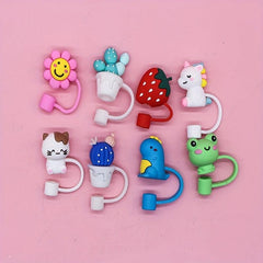 8pcs Silicone Straw Covers 6 8mm Dust Seal for Protecting Straws