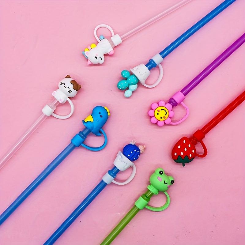 8pcs Silicone Straw Covers 6 8mm Dust Seal for Protecting Straws