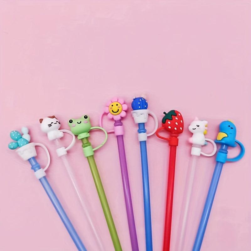 8pcs Silicone Straw Covers 6 8mm Dust Seal for Protecting Straws