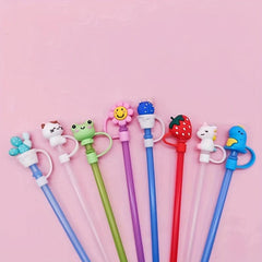 8pcs Silicone Straw Covers 6 8mm Dust Seal for Protecting Straws