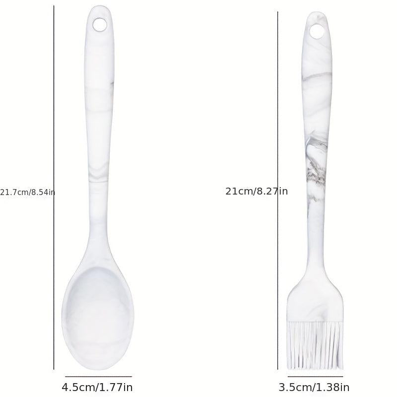 5pcs Marble Print Baking Tools Set - Kitchen Gadgets