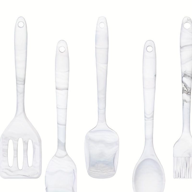 5pcs Marble Print Baking Tools Set - Kitchen Gadgets