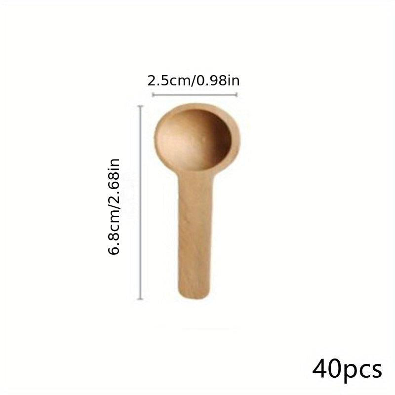 Wooden Tea Coffee Spoon Set for Kitchen Baking Cooking