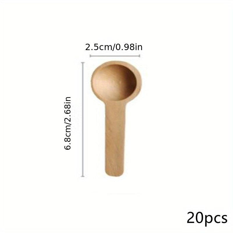 Wooden Tea Coffee Spoon Set for Kitchen Baking Cooking