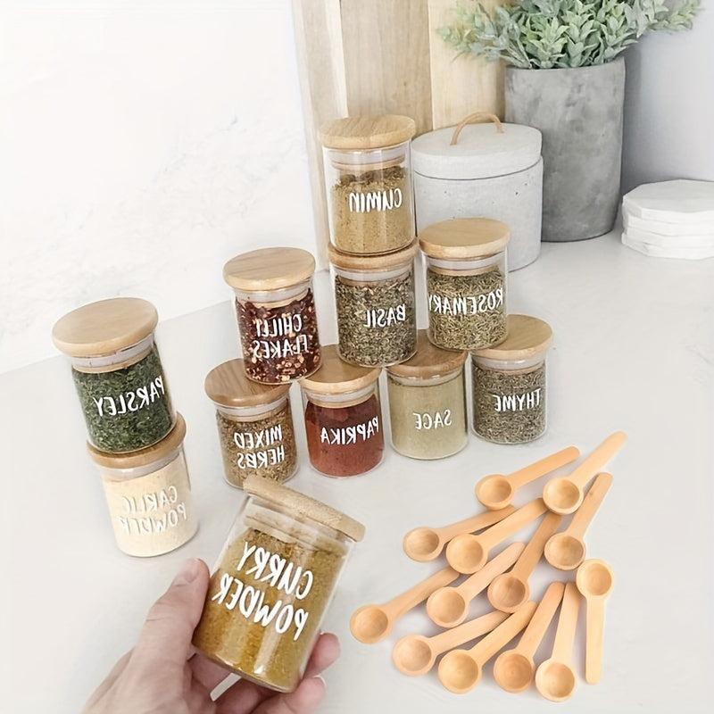 Wooden Tea Coffee Spoon Set for Kitchen Baking Cooking