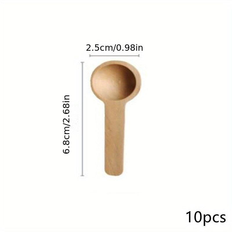 Wooden Tea Coffee Spoon Set for Kitchen Baking Cooking