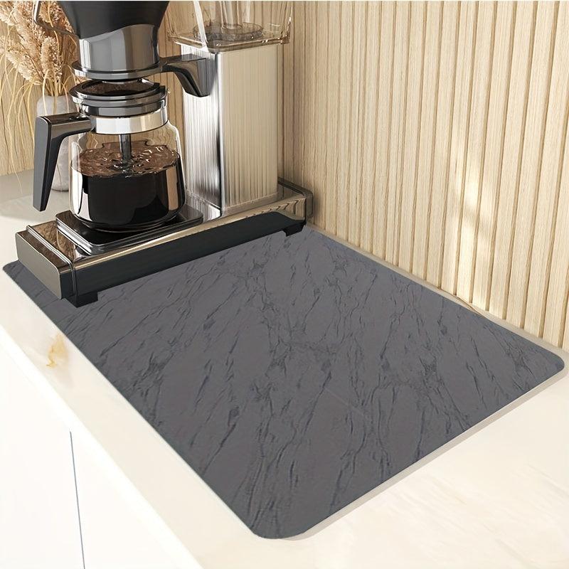 Coffee Machine Pad Water Absorption Mat Bar Cup Drainage Placemat