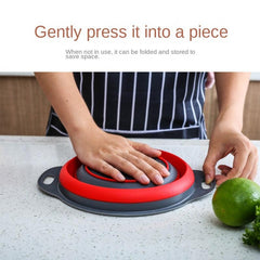 Collapsible Silicone Colander for Easy Washing and Draining