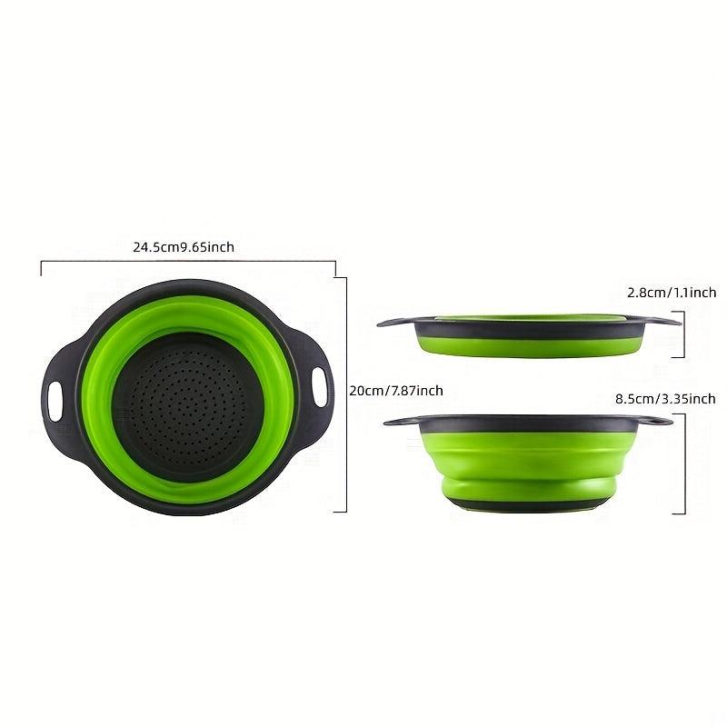 Collapsible Silicone Colander for Easy Washing and Draining