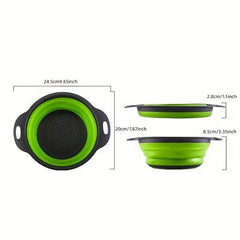 Collapsible Silicone Colander for Easy Washing and Draining