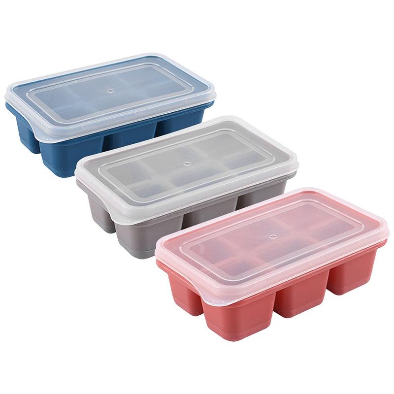 Silicone Ice Cube Tray with Lid Easy Demold Ice Mold Reusable Ice Maker