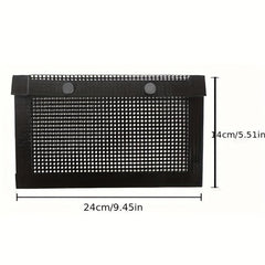 1pc Reusable BBQ Mesh Grill Bag Non Stick Teflon Barbecue Isolation Pad