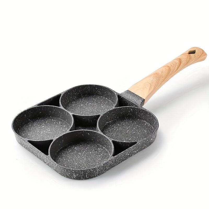 1pc 3 Compartment Frying Pan Non Stick Omelet Pan