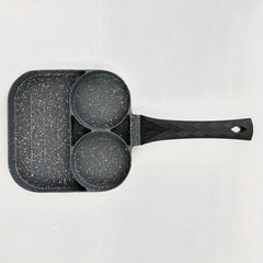 1pc 3 Compartment Frying Pan Non Stick Omelet Pan