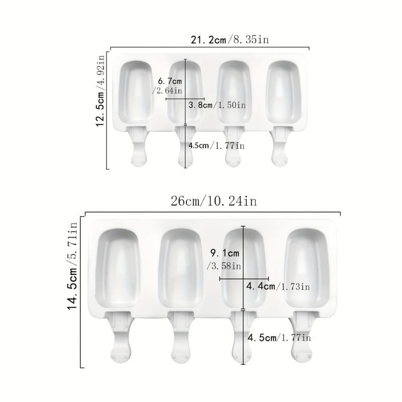 50pcs Unicorn Popsicle Mold Reusable Ice Cream Molds for Summer Fun