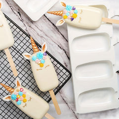 50pcs Unicorn Popsicle Mold Reusable Ice Cream Molds for Summer Fun