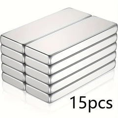 Neodymium Magnets 15pcs 30x10x2mm Rare Earth Strong Thin Fridge Whiteboards