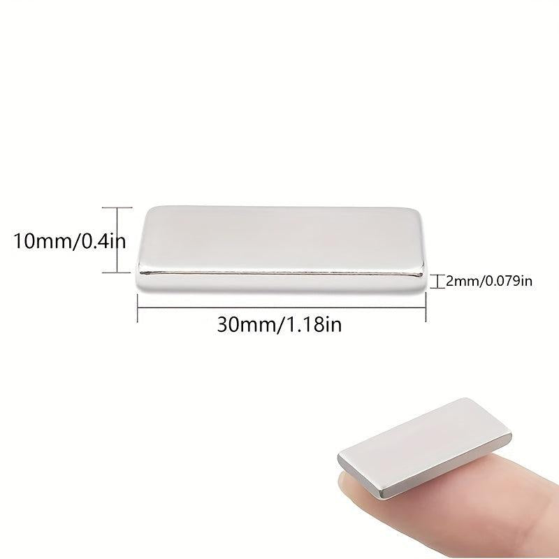 Neodymium Magnets 15pcs 30x10x2mm Rare Earth Strong Thin Fridge Whiteboards