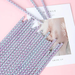 25Pcs Mermaid Family Disposable Cutlery Set for Birthday Celebration