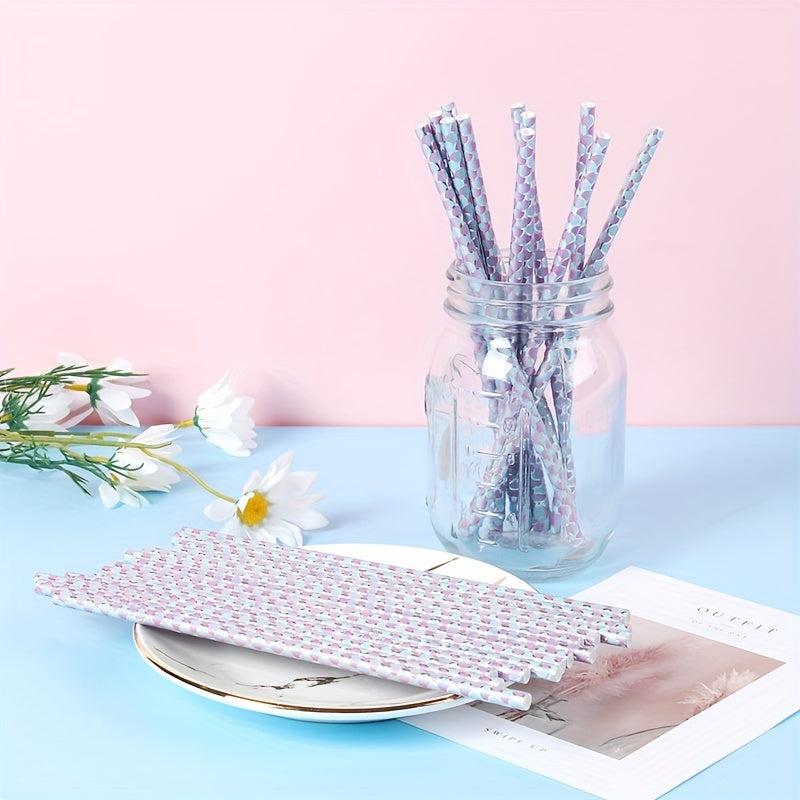 25Pcs Mermaid Family Disposable Cutlery Set for Birthday Celebration