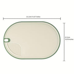 3pcs Antibacterial Cutting Board Set with Easy Grip Handle