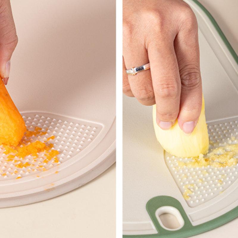 3pcs Antibacterial Cutting Board Set with Easy Grip Handle