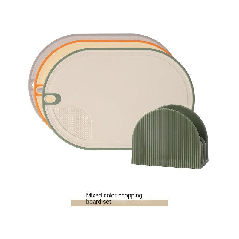 3pcs Antibacterial Cutting Board Set with Easy Grip Handle