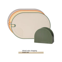 3pcs Antibacterial Cutting Board Set with Easy Grip Handle