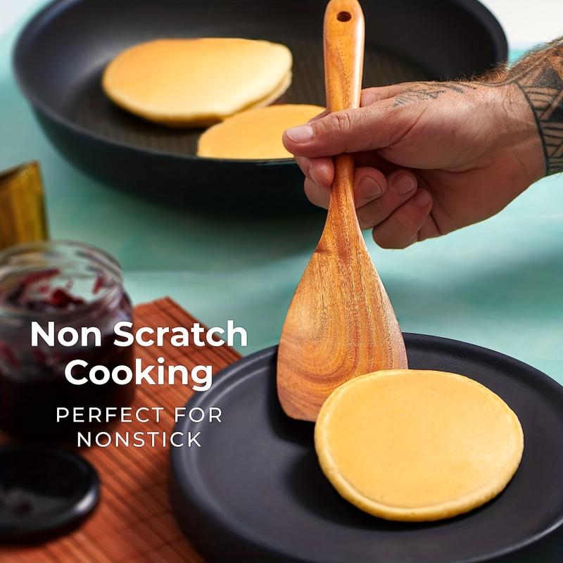 8pcs Non Stick Wooden Cooking Utensil Set Spoon Spatula Safe Durable