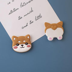 2pcs Funny Shiba Inu Refrigerator Magnets