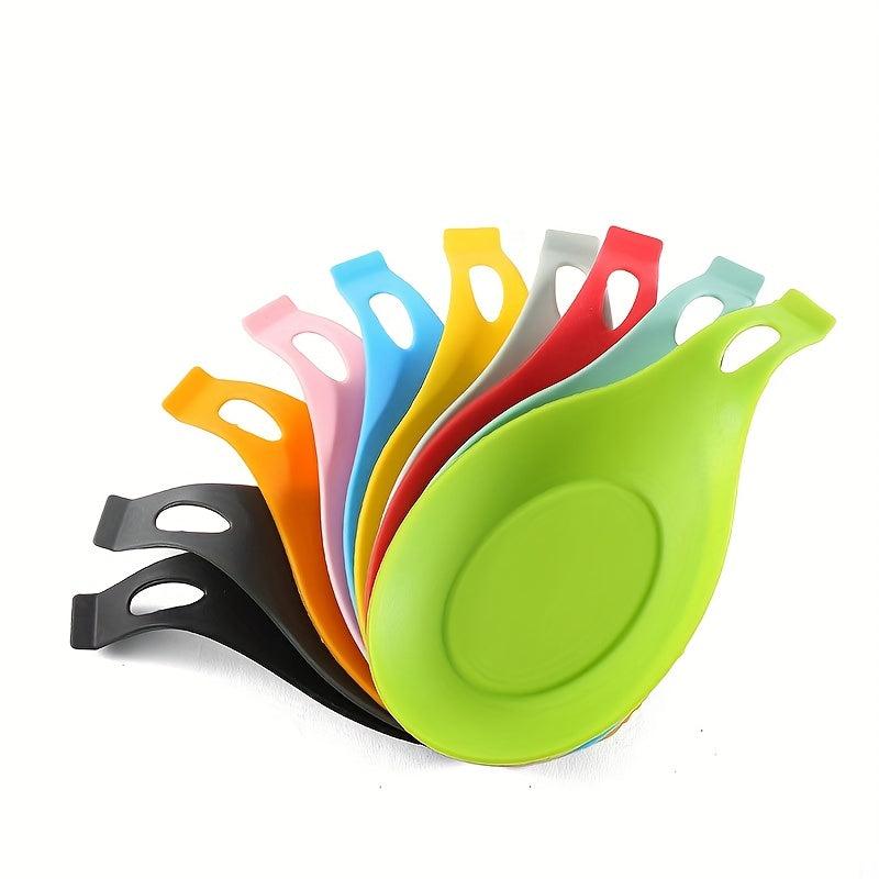 Silicone Spoon Rest Kitchen Utensil Holder Stovetop Ladle Accessories