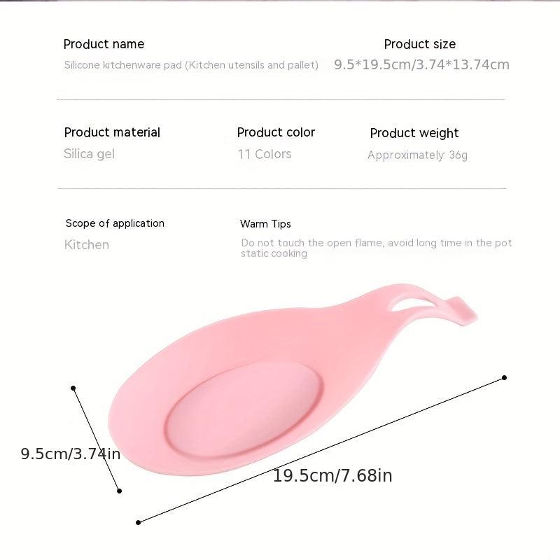 Silicone Spoon Rest Kitchen Utensil Holder Stovetop Ladle Accessories