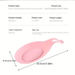 Silicone Spoon Rest Kitchen Utensil Holder Stovetop Ladle Accessories