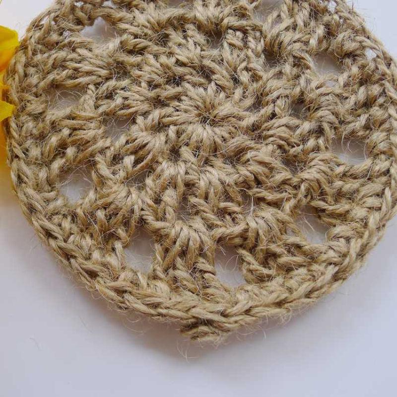 Hand-woven Linen Dish Cloth Cleaning Rag Natural Material Brush Jute