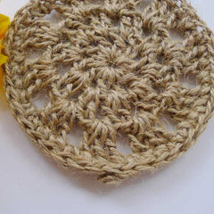 Hand-woven Linen Dish Cloth Cleaning Rag Natural Material Brush Jute