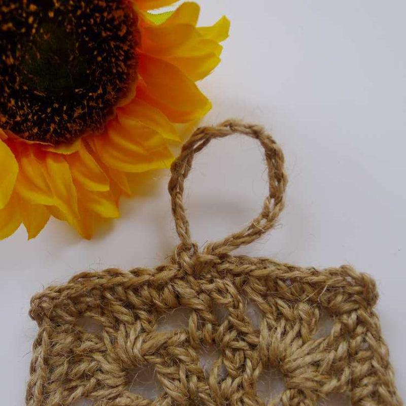Hand-woven Linen Dish Cloth Cleaning Rag Natural Material Brush Jute
